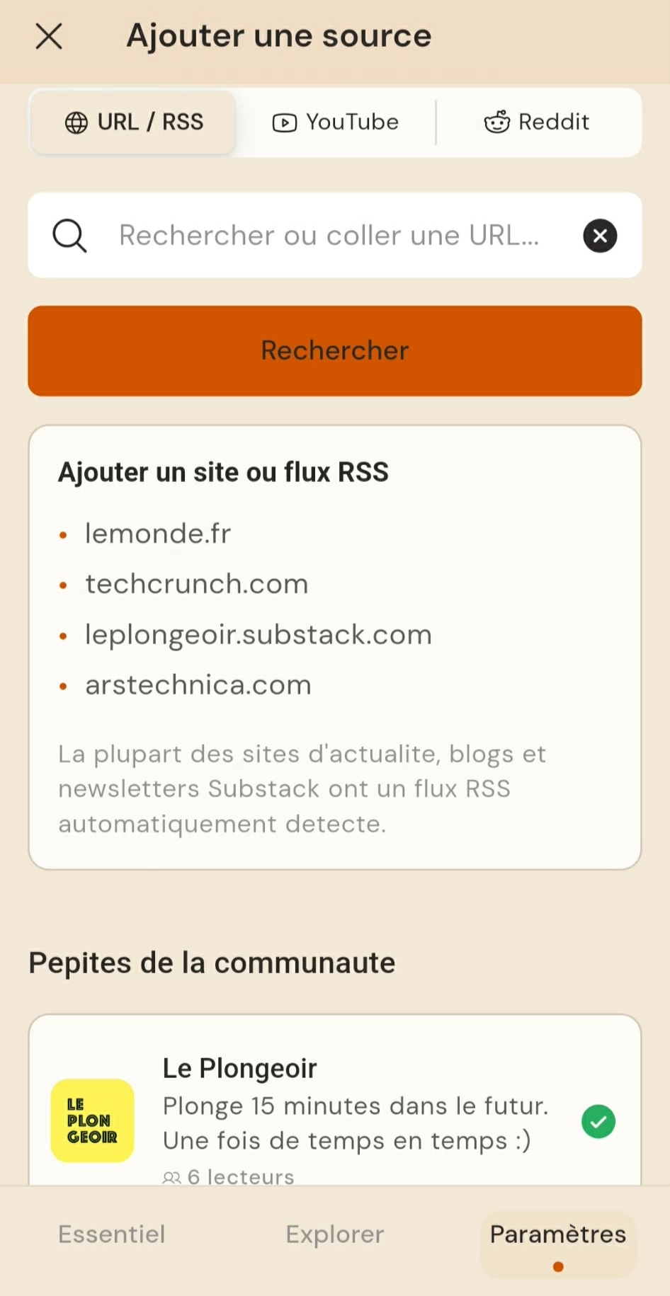 Ajout d'une source custom