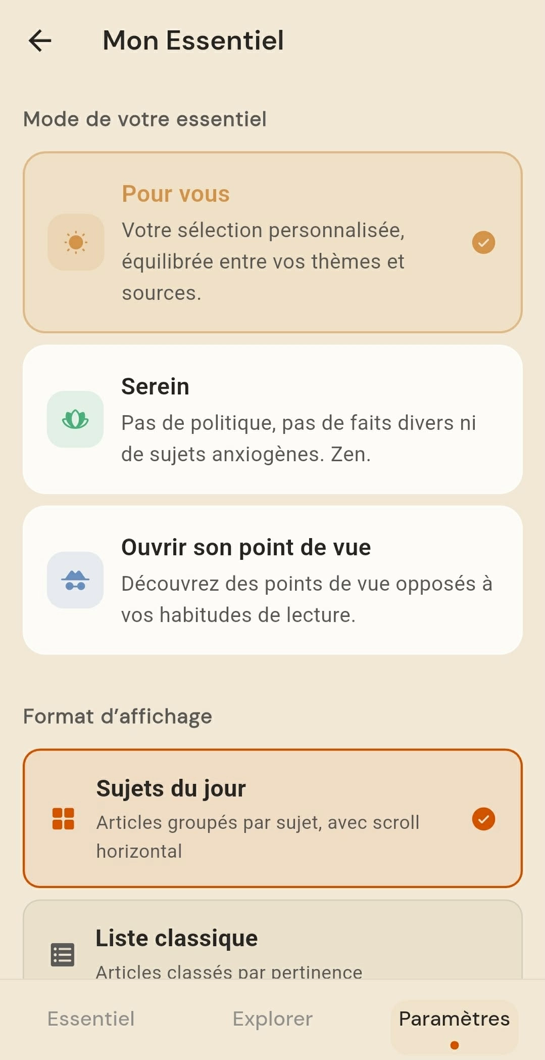 Rester serein — digest terminé